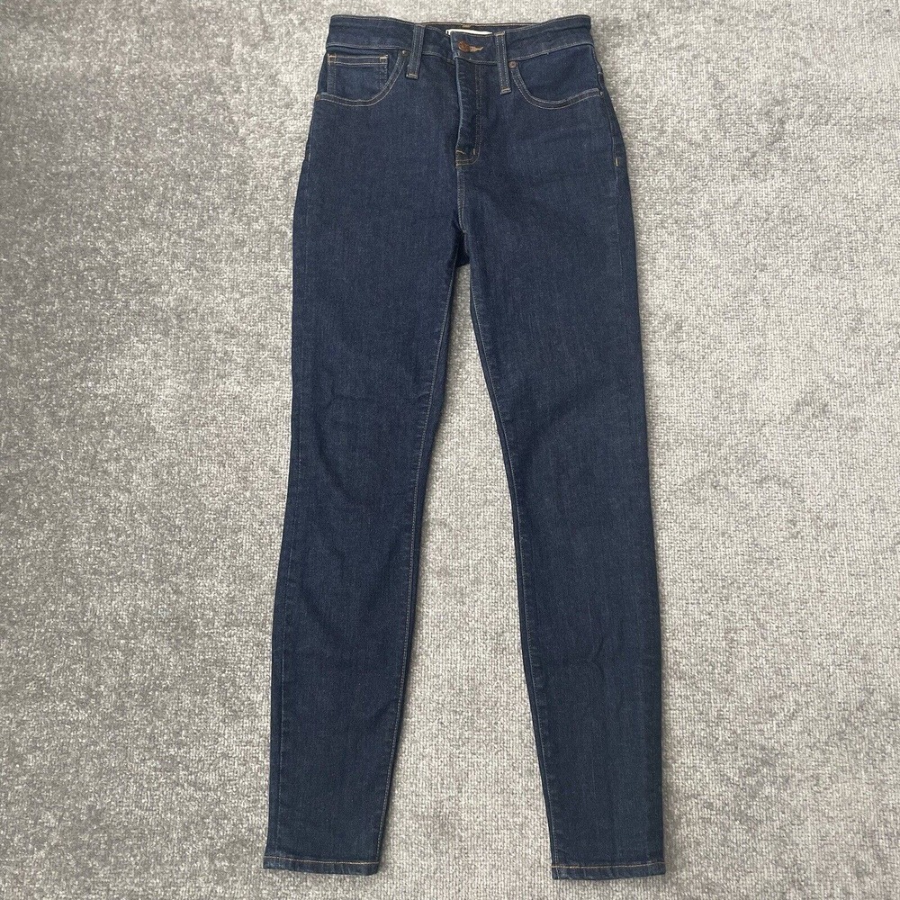Madewell Jeans Womens 26 Curvy High Rise Skinny Dark Wash Stretch Denim Pants